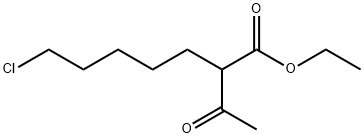 Heptanoic acid, 2-acetyl-7-chloro-, ethyl ester Structural