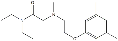 Acetamide, 2-[[2-(3,5-dimethylphenoxy)ethyl]methylamino]-N,N-diethyl- Structural
