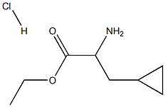ethyl 2-amino-3-cyclopropylpropanoate hydrochloride Structural