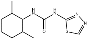 Urea, N-(2,6-dimethylcyclohexyl)-N'-1,3,4-thiadiazol-2-yl- Structural