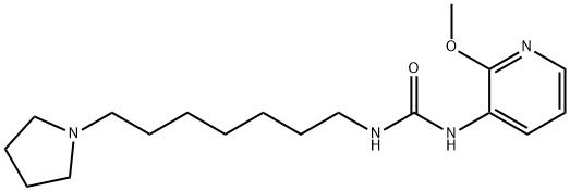 Urea, N-(2-methoxy-3-pyridinyl)-N'-[7-(1-pyrrolidinyl)heptyl]- Structural