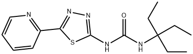 Urea, N-(1,1-diethylpropyl)-N'-[5-(2-pyridinyl)-1,3,4-thiadiazol-2-yl]- Structural