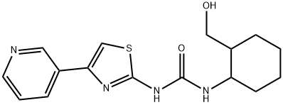 Urea, N-[2-(hydroxymethyl)cyclohexyl]-N'-[4-(3-pyridinyl)-2-thiazolyl]- Structural