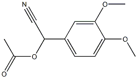 alpha-Acetoxy-(3,4-dimethoxyphenyl)acetonitrile Structural