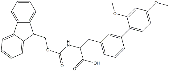 Fmoc-3-(2,4-dimethoxyphenyl)-DL-phenylalanine Structural