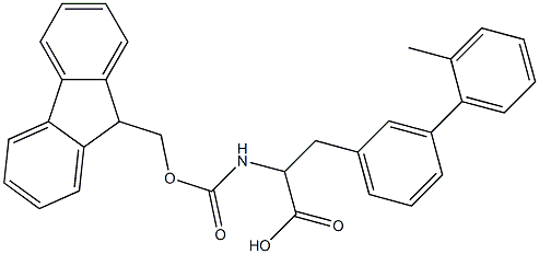 Fmoc-3-(2-methylphenyl)-DL-phenylalanine Structural