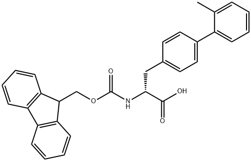 Fmoc-4-(2-methylphenyl)-D-phenylalanine Structural
