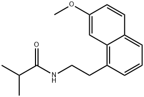 Propanamide, N-[2-(7-methoxy-1-naphthalenyl)ethyl]-2-methyl- Structural