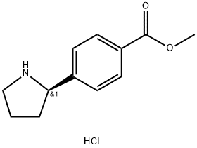 METHYL 4-((2R)PYRROLIDIN-2-YL)BENZOATE HYDROCHLORIDE Structural