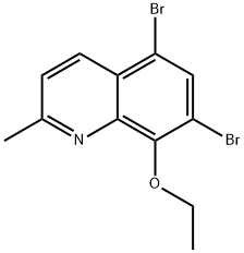 Quinoline, 5,7-dibromo-8-ethoxy-2-methyl- Structural