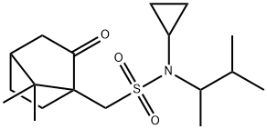 Bicyclo[2.2.1]heptane-1-methanesulfonamide, N-cyclopropyl-N-(1,2-dimethylpropyl)-7,7-dimethyl-2-oxo- Structural