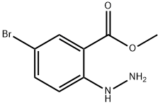 Benzoic acid, 5-bromo-2-hydrazinyl-, methyl ester Structural
