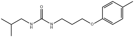 Urea, N-[3-(4-methylphenoxy)propyl]-N'-(2-methylpropyl)- Structural