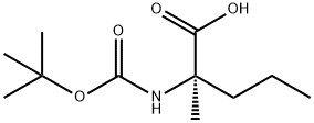 D-Norvaline, N-[(1,1-dimethylethoxy)carbonyl]-2-methyl- Structural