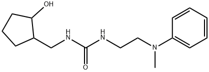 Urea, N-[(2-hydroxycyclopentyl)methyl]-N'-[2-(methylphenylamino)ethyl]- Structural