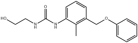 Urea, N-(2-hydroxyethyl)-N'-[2-methyl-3-(phenoxymethyl)phenyl]- Structural