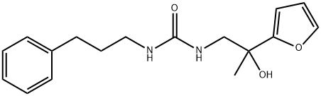 Urea, N-[2-(2-furanyl)-2-hydroxypropyl]-N'-(3-phenylpropyl)- Structural