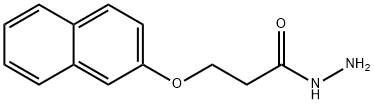 Propanoic acid, 3-(2-naphthalenyloxy)-, hydrazide Structural
