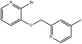 Pyridine, 2-bromo-3-[(4-methyl-2-pyridinyl)methoxy]- Structural