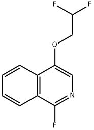 Isoquinoline, 4-(2,2-difluoroethoxy)-1-fluoro- Structural