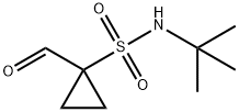 N-tert-Butyl-1-formylcyclopropane-1-sulfonamide Structural