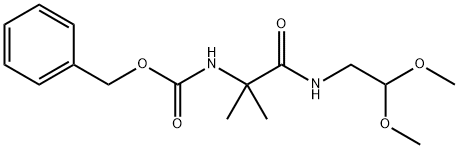 Benzyl 1-(2,2-dimethoxyethylamino)-2-methyl-1-oxopropan-2-ylcarbamate Structural