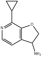 Furo[2,3-c]pyridin-3-amine, 7-cyclopropyl-2,3-dihydro- Structural
