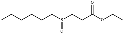 Propanoic acid, 3-(hexylsulfinyl)-, ethyl ester Structural