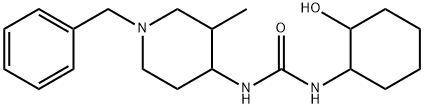 Urea, N-(2-hydroxycyclohexyl)-N'-[3-methyl-1-(phenylmethyl)-4-piperidinyl]- Structural
