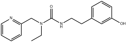 Urea, N-ethyl-N'-[2-(3-hydroxyphenyl)ethyl]-N-(2-pyridinylmethyl)- Structural