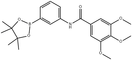 Benzamide, 3,4,5-trimethoxy-N-[3-(4,4,5,5-tetramethyl-1,3,2-dioxaborolan-2-yl)phenyl]- Structural