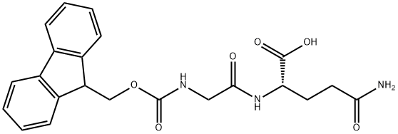 L-Glutamine, N-[(9H-fluoren-9-ylmethoxy)carbonyl]glycyl- Structural