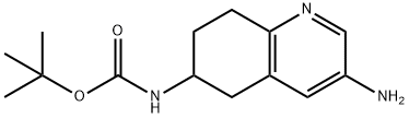 tert-butyl N-(3-amino-5,6,7,8-tetrahydroquinolin-6-yl)carbamate Structural