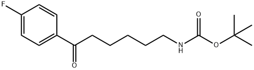 Carbamic acid, N-[6-(4-fluorophenyl)-6-oxohexyl]-, 1,1-dimethylethyl ester Structural
