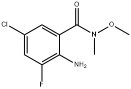 Benzamide, 2-amino-5-chloro-3-fluoro-N-methoxy-N-methyl- Structural