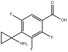Benzoic acid, 4-(1-aMinocyclopropyl)-2,3,5-trifluoro- Structural