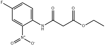 PROPANOIC ACID, 3-[(4-FLUORO-2-NITROPHENYL)AMINO]-3-OXO-, ETHYL ESTER Structural