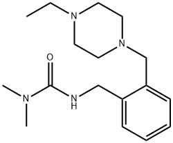 Urea, N'-[[2-[(4-ethyl-1-piperazinyl)methyl]phenyl]methyl]-N,N-dimethyl- Structural