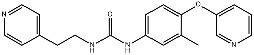 Urea, N-[3-methyl-4-(3-pyridinyloxy)phenyl]-N'-[2-(4-pyridinyl)ethyl]- Structural