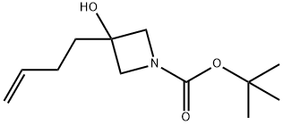 Tert-Butyl 3-(But-3-Enyl)-3-Hydroxyazetidine-1-Carboxylate Structural