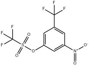 Methanesulfonic acid, 1,1,1-trifluoro-, 3-nitro-5-(trifluoromethyl)phenyl ester Structural