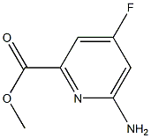 methyl 6-amino-4-fluoropicolinate Structural