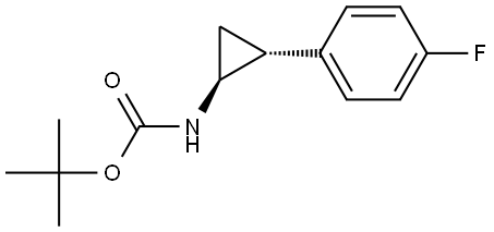 trans-2-(4-Fluoro-phenyl)-cyclopropyl-carbamic acid tert-butyl ester Structural