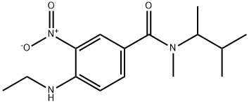 Benzamide, N-(1,2-dimethylpropyl)-4-(ethylamino)-N-methyl-3-nitro- Structural