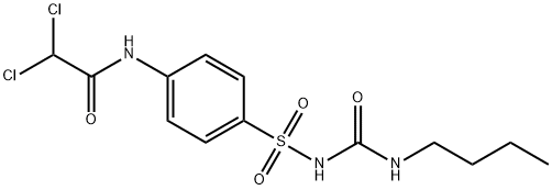 Acetamide, N-[4-[[[(butylamino)carbonyl]amino]sulfonyl]phenyl]-2,2-dichloro- Structural