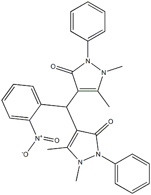 o-nitrophenyldiantipyrylmethane Structural