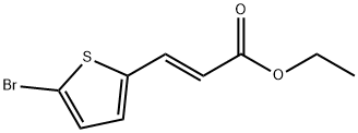 ethyl (2E)-3-(5-bromothiophen-2-yl)prop-2-enoate Structural