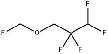 Fluoromethyl 2,2,3,3-tetrafluoropropyl ether Structural