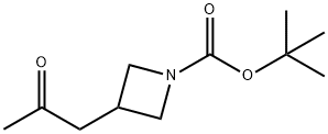 tert-butyl 3-(2-oxopropyl)azetidine-1-carboxylate Structural