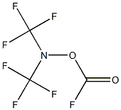 O-(fluoroformyl)-N,N-bis(trifluoromethyl)-hydroxylamine Structural